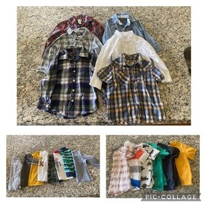 3T boys lot - button downs, shirts, t shirts, dress shirts